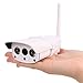 Wireless IP Security Surveillance Camera System, 1080P Indoor/Outdoor Waterproof Network Camera, TF Card slot IP67 Night Vision Remote Access Motion Detection