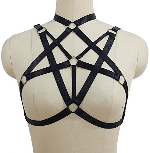 Women's Cage Bra Harness Halter Strappy Bralette Accessory Adjustable