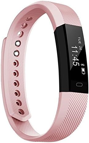 Fitness Tracker Slim Fitness Smart Watch, TOOBUR Health Activity Tracker with Pedometer Calories Track and Sleep Monitor,Smart Wristband for Kids Women Men (Girl Pink)