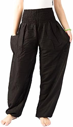 Women's Yoga Pants Solid Classic Design Black Fits For 0-14 US Size. (Black)