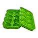 SPHTOEO Ice Ball Maker Mold Green Flexible Silicone Ice Tray Molds 4 X 4.5cm Round Ice Ball Spheres