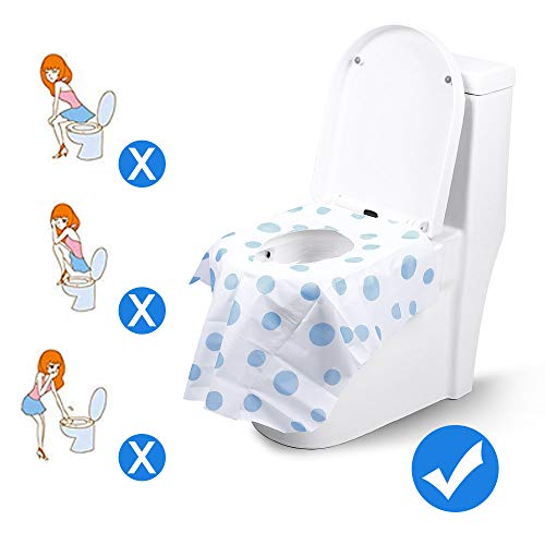 Toilet Seat Covers Disposable, Famard Extra Large Portable Potty Seat Covers for Toddlers, Soft and Waterproof Travel Potty Training Seat for Kids with Individually Wrapped (20 Packs) - Thumbnail 3