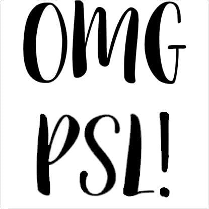 OMG PSL Basic B Fall Black Decal Vinyl Sticker|Cars Trucks Vans Walls Laptop| Black |5.5 x 4.5 in|LLI712