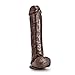 Eden Adult Sex Toys - 11.5 Inch Long Thrusting BBC Dildo - Ultra-Realistic, SkinLike Huge Thick Cock with Strong Suction Cup- Body Safe, Fragrance-Free PVC - Big Black Dildo for Luxurious Sensual Play