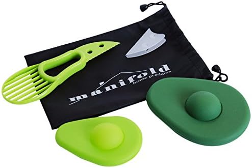 Avocado Slicer and Saver by Manifold Home Products - Cutter and Pitter - Lightweight and Easy to Use - Perfect for Fruits and Vegetables - Free Bonus Includes Portable Carry Bag