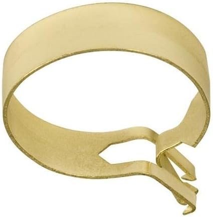 Amazon Com Graber 3 4 Inch Round Cafe Curtain Clips Brass 14