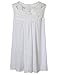 AMZ PLUS Plus Size Women Sexy Lace Blouses V-neck Shirts Chiffon Sleeveless Top White XXXXL