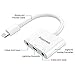 Lightning to 3.5 mm Headphone Jack Adapter, Fourcase Iphone Headphone Adapter Dual Lightning Audio and Charge Splitter Iphone 7 Aux Cable Charger Connector for iPhone X/8/8 Plus/7/7 Plus