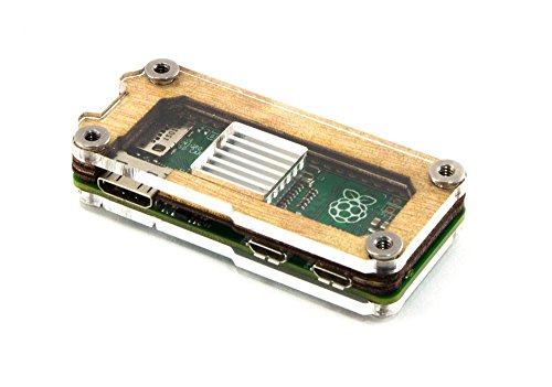 UPC 753864333813, Zebra Zero for Raspberry Pi Zero - Wood T2 - with Heatsinks