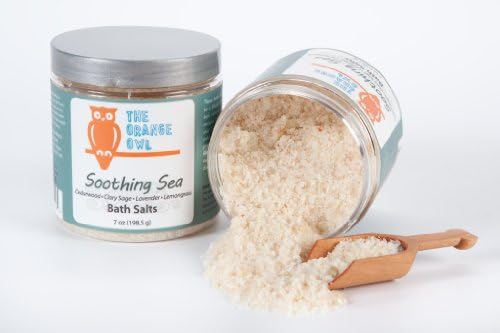 The Orange Owl 100% Vegan Bath Salts - Soothing Sea (Cedarwood, Sage + Lavender)