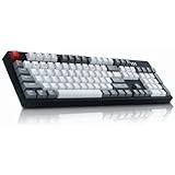 ABKO Hacker K662 (V2 Click) Kailh Non-Contact Light Strike Optical Switch Gaming Keyboard, Water Proof, Urban Grey Color Keycap (English/Korean Layout)