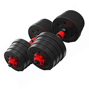 BESPORTBLE 1 Pair 20KG Detachable Dumbbell Stylish Durable Practical Adjustable Weight Fitness Barbell for Home Exercise Fitness Supplies Arm Muscle Trainer Supplies