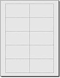 Plain Grey 110lb Index Business Cards - 25 Sheets/250 Business Cards - Desktop Publishing Supplies, Inc.TM Brand