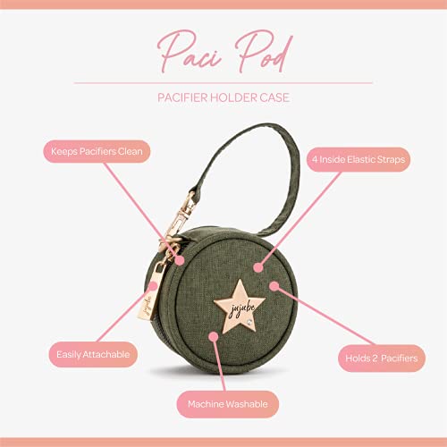 JuJuBe Paci Pod Pacifier Holder, Clip Binky to Diaper Bag or Stroller