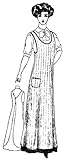1910 Lady's One-Piece Kitchen Apron Pattern