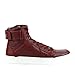 Gucci High Top Strong Dark Red Leather Sneakers with Strap 386738 6148 (6 G / 7 US)