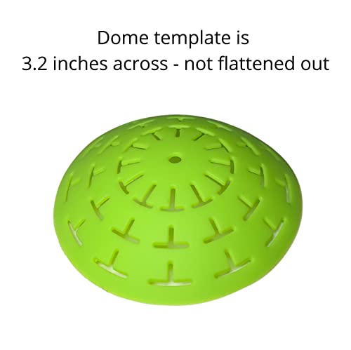 Silicone Mold for Making Smooth Rocks and Stones for Art - Includes Dome Template - Design #1 by Happy Dotting Company - Reusable for Art Including Mandala Dotting - Drawing Painting DIY Crafts