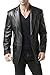 BGSD Men's Richard Classic Lambskin Leather Blazer (Regular Big & Tall Short)