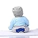 Nicery Reborn Baby Doll Soft Simulation Silicone Vinyl 22inch 55cm Magnetic Mouth Lifelike Boy Girl Toy Blue Dog