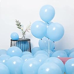 Styirl Baby Light Blue Balloons - 100 pcs