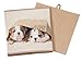 Clever Creations Kids Collapsible Storage Organizer and Ottoman, Perfect Animal Themed Toy Chest for Storing Books, Shoes, Games and More, Puppies in Bag