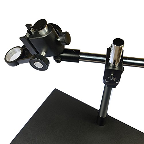 50mm Ring 0.7X 4.5X 180X Microscope Lens Table Stand Dual Ring Holder 40mm Ring