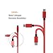 USB Type C Cable, OULUOQI USB C Cable 3 Pack(6ft) Nylon Braided Fast Charger Cord Compatible Samsung Galaxy S9 Note 9 8 S8 Plus,LG V30 V20 G6 G5,Google Pixel,Nintendo Switch, MacBook(Red)