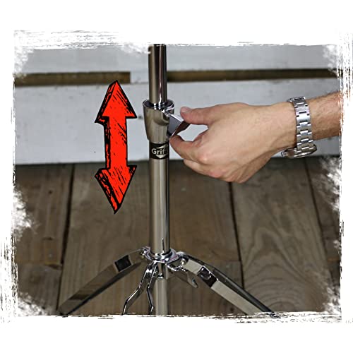 GRIFFIN Deluxe Snare Drum Stand Percussion Hardware Kit with Key