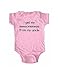 i get my awesomeness from my uncle - funny baby clothing bodysuit (12 Months, Pink)