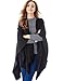 Veniroc Women Winter Cashmere Shawl Cardigans Sweater Coat Poncho Capes