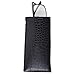 OptiPlix Slip In Glasses Case Sleeve with Pocket Clip – Compact, Lightweight Holder Protects Eyeglasses and Eyewear from Scratches and Damage - Black Crocodile Print Design
