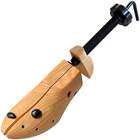 Awon AMXC001N001L Pair of Premium Professional 2-way Cedar Shoe Trees, Adjustable Wooden Shoe Stretcher for Men or Women (Medium)