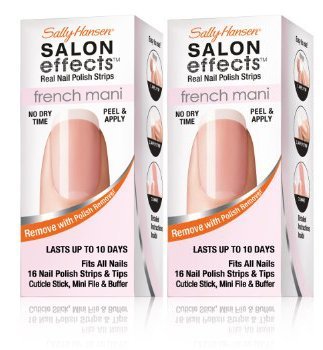 Sally Hansen Salon Effects French Mani Real Nail Polish Strips, French Twist (2 Pack)