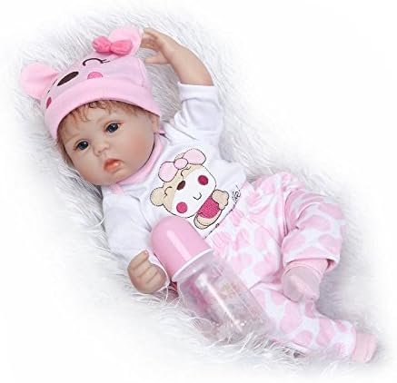 Ocs Reborn Baby Dolls 16inch Lifelike Soft Silicone Vinyl Real Newborn Dolls with Magnet Pacifier