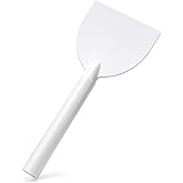 Lothee 7'' Plastic Drywall Knife with Extra Long Handle Flexible, Gray | 16.3'' Drywall Taping Knife, Smooth Lightweight Wipedown Corner Scraper, Spackle Tool, Mud Finishing Patching Repair