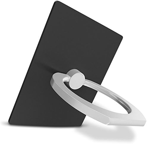 WonderTek - Phone Ring Stand Holder 360° Rotation Phone Grip, Kickstand, Universal Smartphone Cell Phone Ring for all iPhones and Samsung Galaxy, Tablets and iPads (Black)