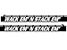 Waterfowl Decals Shotgun Barrel Decal - Wack Em N Stack Em - SBD019 (White)