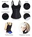 Waist Trainer Corset Vest Sport Body Shaper Workout Underbust Cincher Steel Boned Tummy Tank (M, Black Waist Trainer Tank Vest)
