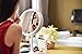MelodySusie 2-in-1 Lighted Makeup Mirror Table Lamp, Touch Control LED, 180 Degrees of Angle Adjustment, Dual Power Supply, with Detachable 5X Magnifying Spot Mirror