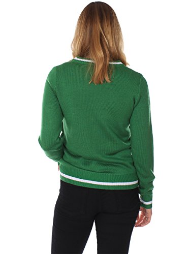 Tipsy Elves Women's Ugly Christmas Sweater - The Gingerbread Nightmare Funny Sweater Green - Image 3