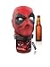 Funded on SharkTank: Marvel Deadpool Talking Bottle Opener and Desktop Collectible - Best Push Down Automatic Cap Remover - Bottle Hammer with up to 25 Unique and Hilarious Sounds!