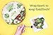Green Estate Reusable Beeswax Wrap and Mesh Produce Bag Bundle - 4 Pack Food Storage Wrap + 4 Mesh Produce Storage Bags - Eco-Friendly, Plastic Free, Sustainable (Tropical Leaves)