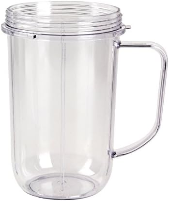 iHappy Clear Replacement Cup Mug with Handle for Magic Bullet Blender Juicer Mixer
