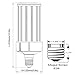 Commercial Led Corn Bulb 120W UL-Listed & DLC 5000K Led Corn Light,Mogul Base E39 Led Bulbs,16200 Lumens Replacement for 400W-500W Metal Halide/HID/HPS in Street Lighting High Bay Parking lot Lighting