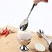 Stainless Steel Egg Cups Set for Hard Soft Boiled Eggs with 6 Egg Cup Holders 6 Egg Spoons
