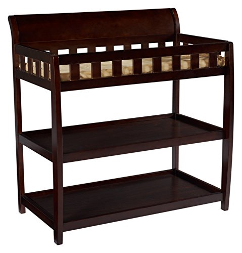 Delta Children Bentley Changing Table with Changing Pad, Greenguard Gold Certified, Chocolate
