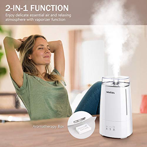 MOSFiATA 3.5L Warm and Cool Mist Humidifier, Top Fill Ultrasonic Air