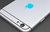 Sky Blue Apple Logo Color Changer Vinyl Sticker Decal iPhone 6,Plus,5s,5c