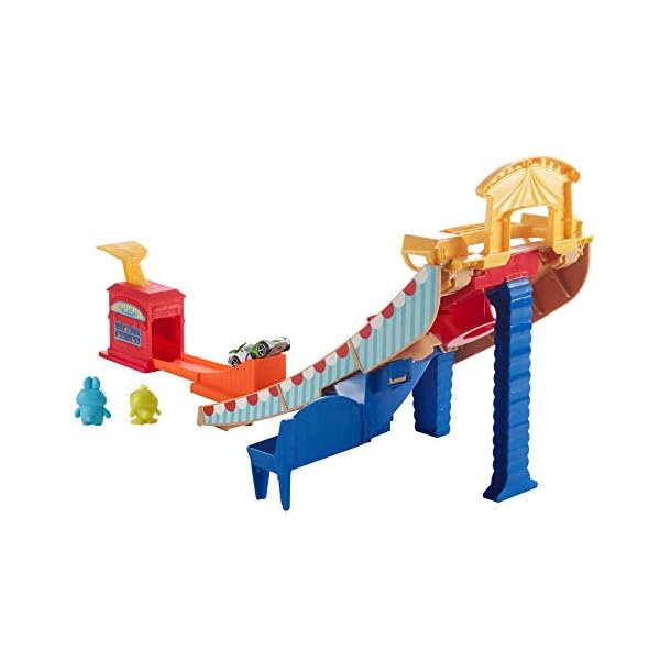 Hot Wheels and Disney Pixar Buzz Lightyear Character Car Play Set, Toy Story, Ramp, Slam Launcher, Car and Figures, Ages…