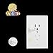 Childproof Outlet Covers – Locking Plug Cover Baby Proofs Your Entire Home – Socket Protectors Guards Against Household Dangers – Child Safe Outlet Plugs Plus Magnetic Key 2 Pack by All4Baby